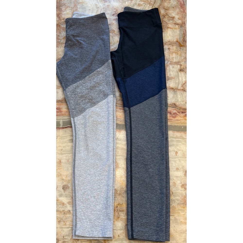Outdoor‎ Voices Womens Tri-Tone Warmup Leggings Colorblock Activewear Medium